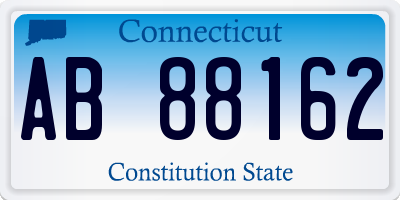 CT license plate AB88162