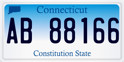 CT license plate AB88166