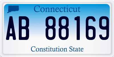 CT license plate AB88169