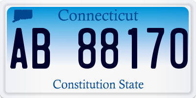 CT license plate AB88170