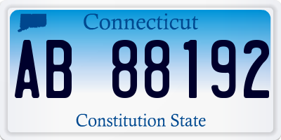 CT license plate AB88192