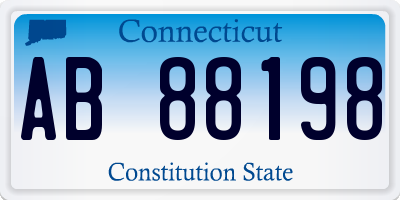 CT license plate AB88198