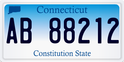 CT license plate AB88212