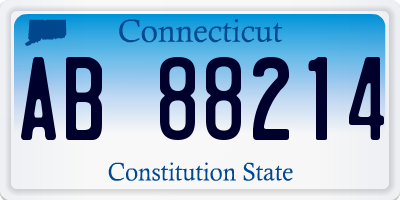 CT license plate AB88214