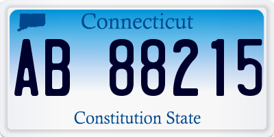 CT license plate AB88215