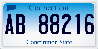 CT license plate AB88216