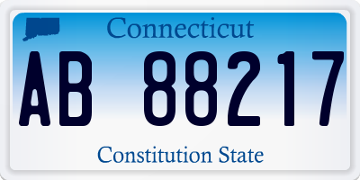CT license plate AB88217