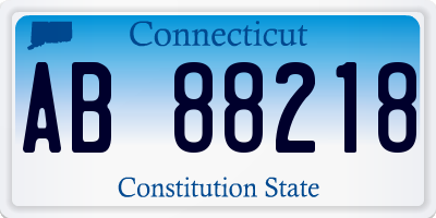 CT license plate AB88218