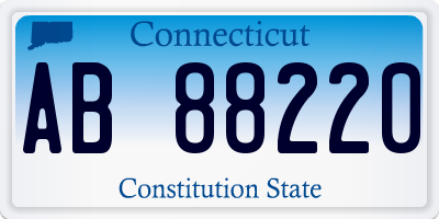 CT license plate AB88220