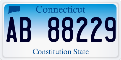 CT license plate AB88229