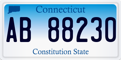 CT license plate AB88230