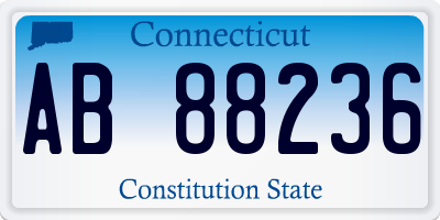 CT license plate AB88236