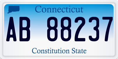 CT license plate AB88237