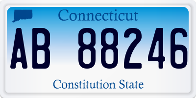 CT license plate AB88246