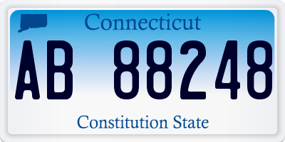CT license plate AB88248