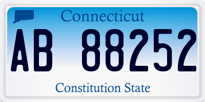 CT license plate AB88252