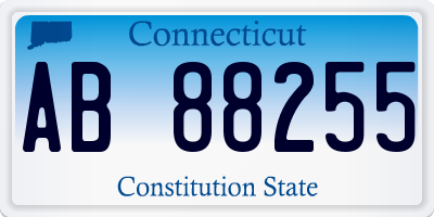 CT license plate AB88255