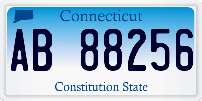 CT license plate AB88256