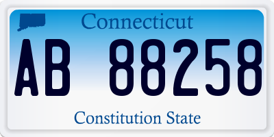 CT license plate AB88258