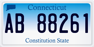 CT license plate AB88261