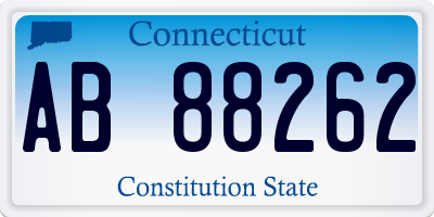 CT license plate AB88262