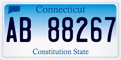 CT license plate AB88267