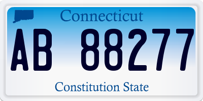 CT license plate AB88277