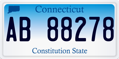 CT license plate AB88278