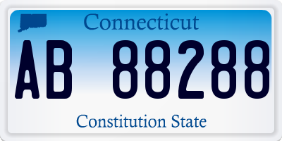 CT license plate AB88288