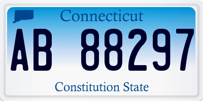 CT license plate AB88297