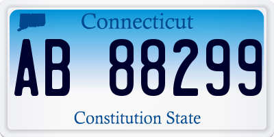 CT license plate AB88299