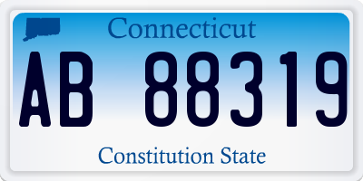 CT license plate AB88319