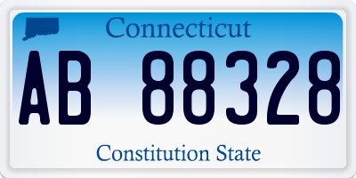 CT license plate AB88328