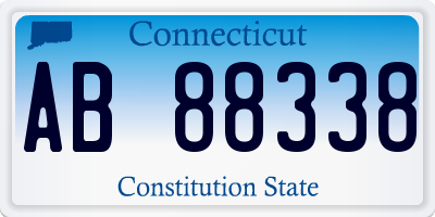 CT license plate AB88338