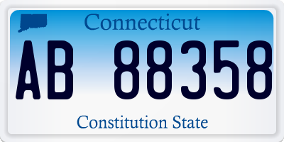 CT license plate AB88358