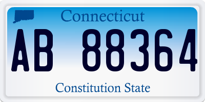 CT license plate AB88364