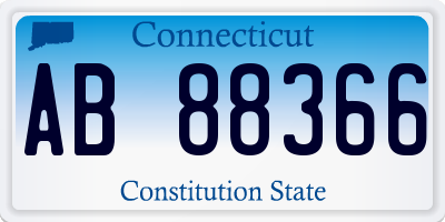 CT license plate AB88366