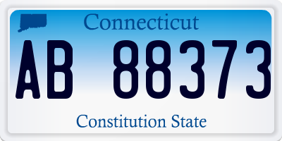 CT license plate AB88373