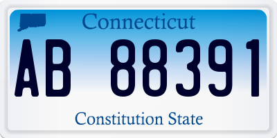 CT license plate AB88391