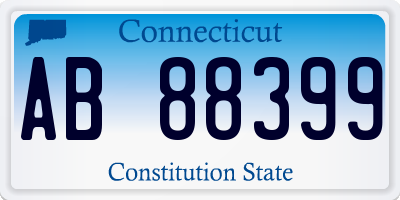 CT license plate AB88399