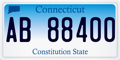 CT license plate AB88400