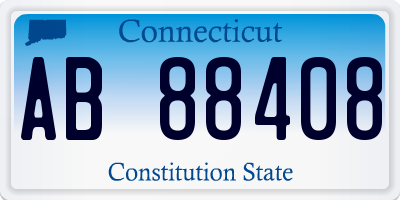 CT license plate AB88408