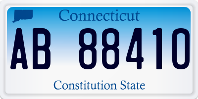 CT license plate AB88410