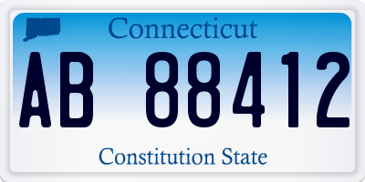 CT license plate AB88412
