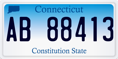 CT license plate AB88413