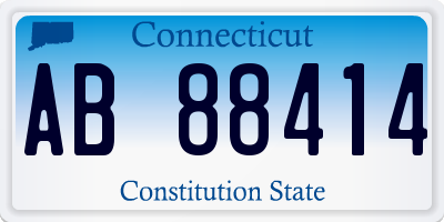 CT license plate AB88414