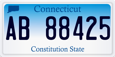 CT license plate AB88425