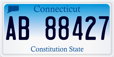 CT license plate AB88427