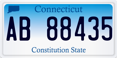 CT license plate AB88435