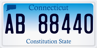 CT license plate AB88440